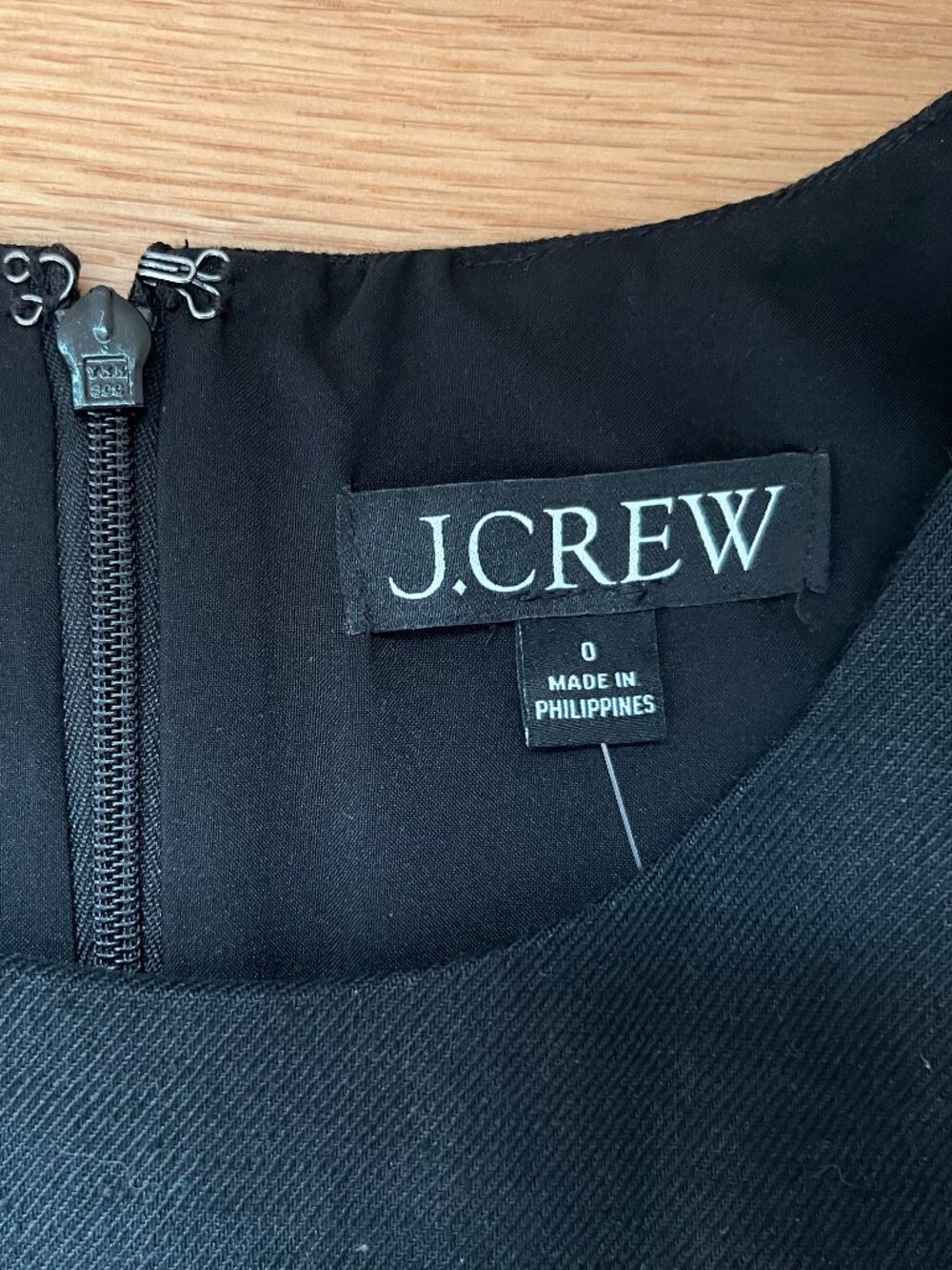 J.Crew Women's Black Sheath Dress – Excellent Condition, NWT, Pockets, Size 0 - Picture 4 of 7